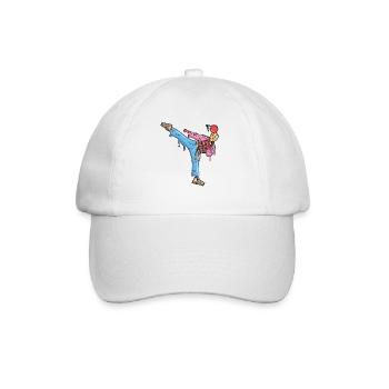 Karate Girl Eiscreme Kampfsportler Damen Taekwondo - Baseball Cap - white/white - Front