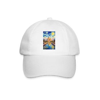 Taj Mahal Starry Night Impression - Baseball Cap - white/white - Front