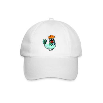 Poule, poule, enfants, animaux de la ferme, drôles - Casquette classique - blanc/blanc - Devant