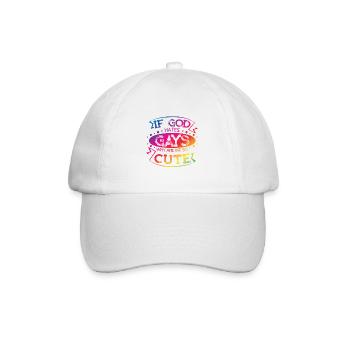 Si Dieu déteste les gays, pourquoi sommes-nous si mignons de l’art de la fierté - Casquette classique - blanc/blanc - Devant