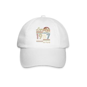 Cadeau rétro vintage d’anniversaire 1987 - Casquette classique - blanc/blanc - Devant