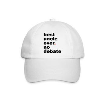 Meilleur slogan d’oncle - Casquette classique - blanc/blanc - Devant