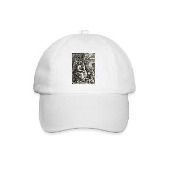 Melencolia I von Albrecht Dürer - Baseballkappe - Weiß/Weiß - Vorne