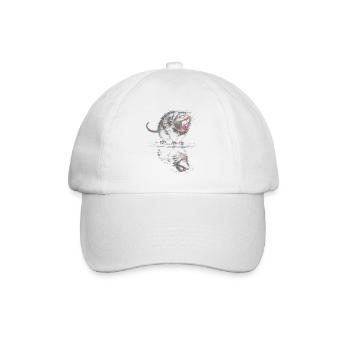 Wasserotter Brüller - Baseballkappe - Weiß/Weiß - Vorne