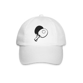Tennis de table - Casquette classique - blanc/blanc - Devant