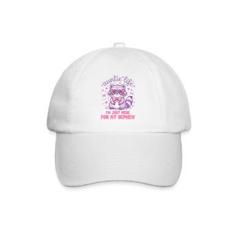Tante, je suis juste là pour mon neveu - Casquette classique - blanc/blanc - Devant