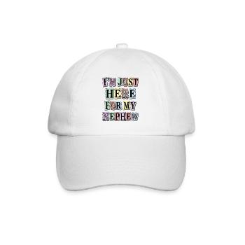 Tante, je suis juste là pour mon neveu - Casquette classique - blanc/blanc - Devant