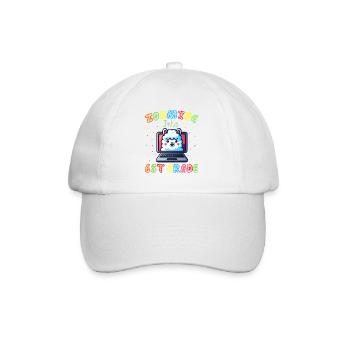 Llama Laptop Pop Art Vibes - Casquette classique - blanc/blanc - Devant