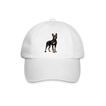 Doberman - Casquette classique - blanc/blanc - Devant