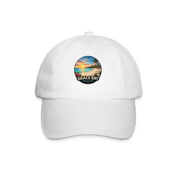 Grace Bay Beach Caribbean Vacation Sunset - Baseball Cap - white/white - Front
