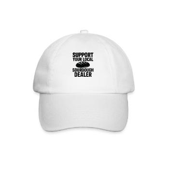 Baking Baker Baker Sourdough Bread Gift Idea - Baseball Cap - white/white - Front