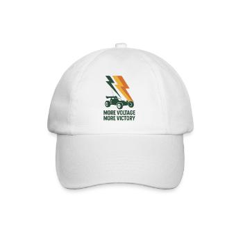 More volts, more victory | RC Car Electric - Baseball Cap - white/white - Front