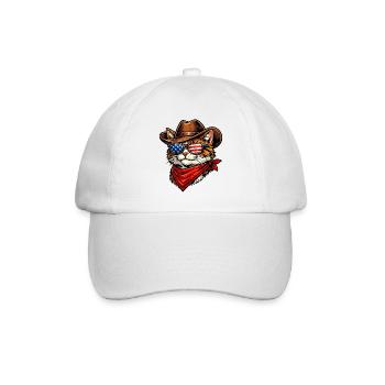 Cat Cowboy USA - Casquette classique - blanc/blanc - Devant