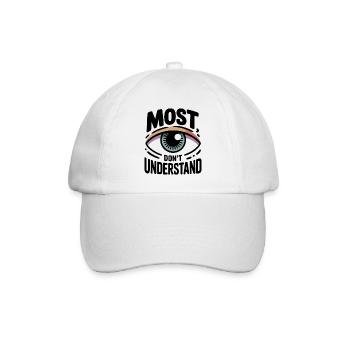 La plupart ne comprennent pas - Casquette classique - blanc/blanc - Devant