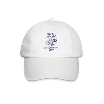 J’aime commencer la culture du levain en 08 - Casquette classique - blanc/blanc - Devant