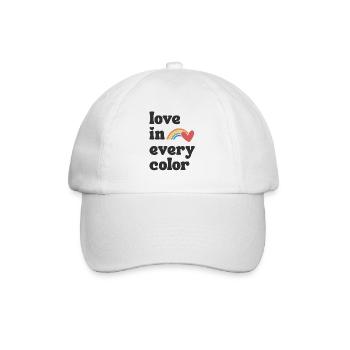 Love in every Color Pride - Baseballkappe - Weiß/Weiß - Vorne