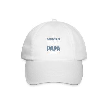 Beagle Papa Offiziell Shirt - Baseballkappe - Weiß/Weiß - Vorne