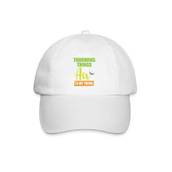 discus throw discus throw discus thrower - Baseball Cap - white/white - Front