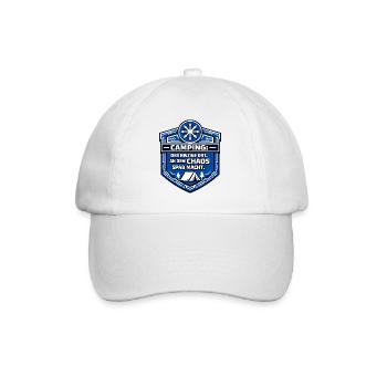 Camping-campeur - Le chaos est amusant - Casquette classique - blanc/blanc - Devant
