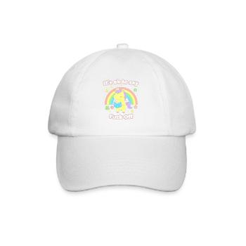 Einhorn-Lesung unter dem Regenbogen - Baseballkappe - Weiß/Weiß - Vorne