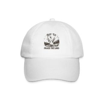 to praise the Lord Christian Gans - Baseball Cap - white/white - Front