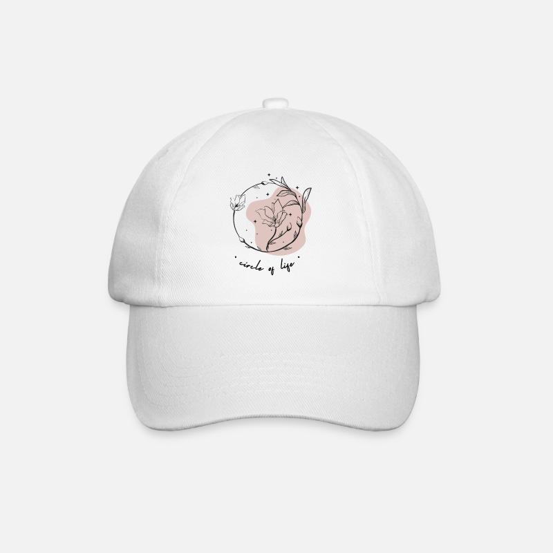 Life cycles - Baseball Cap - white/white