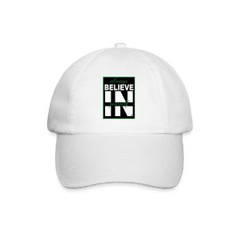 Always believe in yourself - Baseballkappe - Weiß/Weiß - Vorne