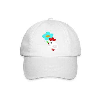 Printemps des Enfants Poulet Fleurs - Casquette classique - blanc/blanc - Devant