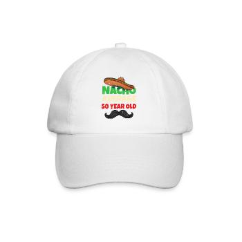 Nacho en moyenne de 50 ans - Casquette classique - blanc/blanc - Devant