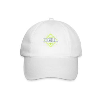 Zell an der Mosel Retro Weintrauben Souvenir - Baseballkappe - Weiß/Weiß - Vorne