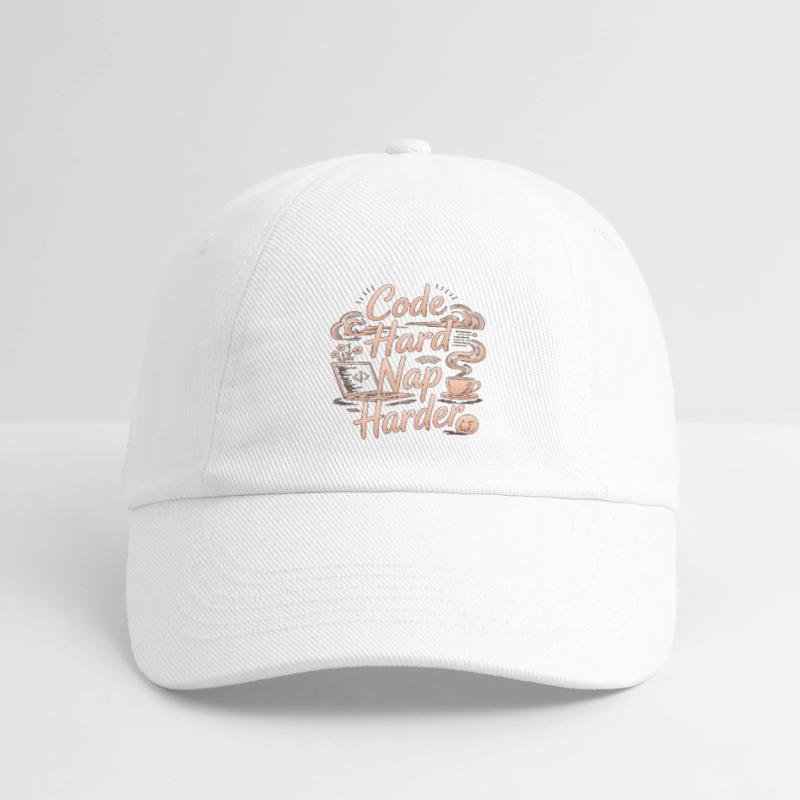 Remote Developer Code Hard Nap Harder Remote Coder Baseball Cap