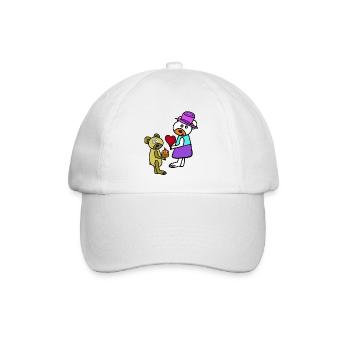 Teddy Ours d’anniversaire des enfants pour la fête des mères - Casquette classique - blanc/blanc - Devant