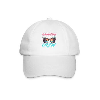 Équipe de la fête de Formentera - Casquette classique - blanc/blanc - Devant