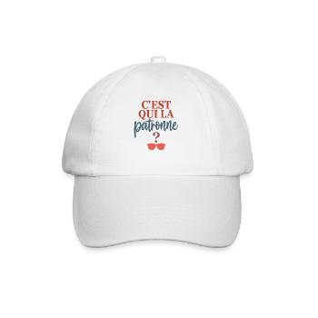 Patronne Cadeau humour personnalisé - Casquette classique - blanc/blanc - Devant