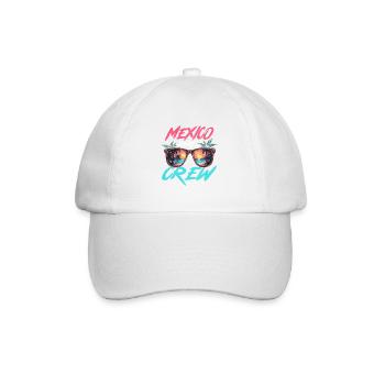 Mexiko Party Crew - Baseballkappe - Weiß/Weiß - Vorne