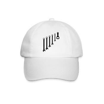 Tool Set & Bottle Opener Mechanic - Baseball Cap - white/white - Front