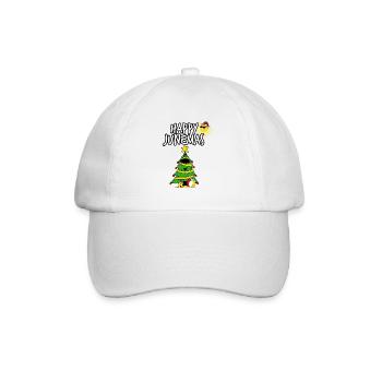 Happy Junemas Christmas Tree - Baseball Cap - white/white - Front