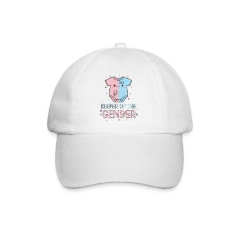 Révélation de sexe : Gardien de la baby shower de genre - Casquette classique - blanc/blanc - Devant