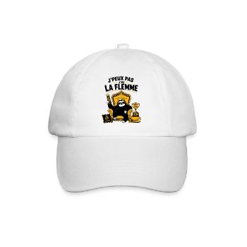 J’Peux Pas J’Ai La Flemme Royale - Casquette classique - blanc/blanc - Devant