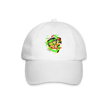 Posture de yoga - Asana de danseur - Résumé - Casquette classique - blanc/blanc - Devant