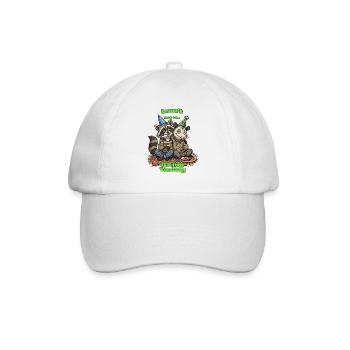 Raccoon Party Yes Day - Baseball Cap - white/white - Front