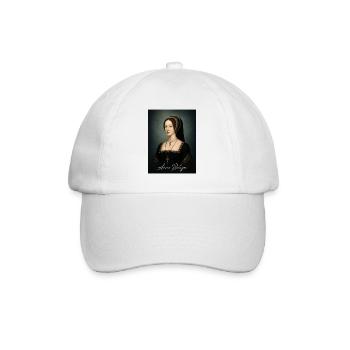 Anne Boleyn Renaissance Portrait - Baseball Cap - white/white - Front