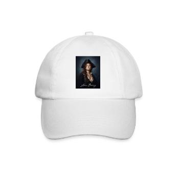 Anne Bonny Pirate Portrait - Baseball Cap - white/white - Front
