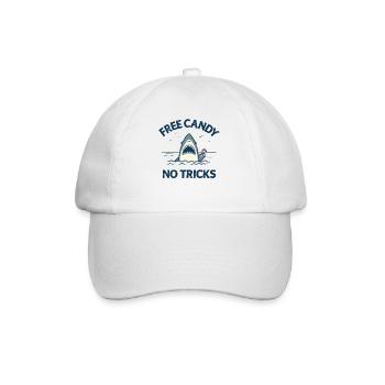 Free Candy No Tricks Shark - Baseball Cap - white/white - Front