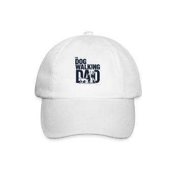 Dog Walking Dad Hunde Papa Shirt - Baseball Cap - white/white - Front
