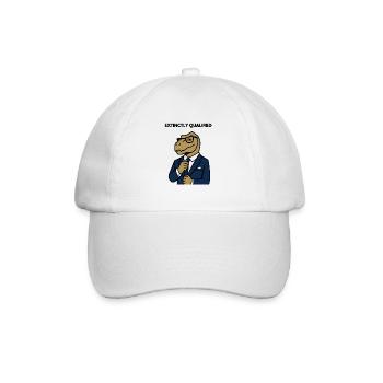 Dino en costume - Casquette classique - blanc/blanc - Devant
