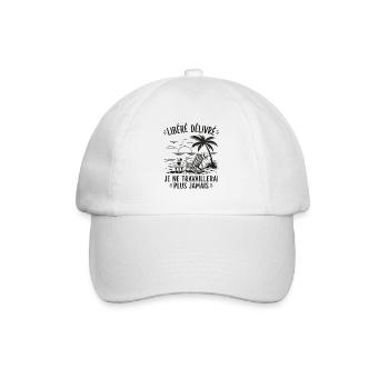 Retraite Cadeau humour personnalisé - Casquette classique - blanc/blanc - Devant
