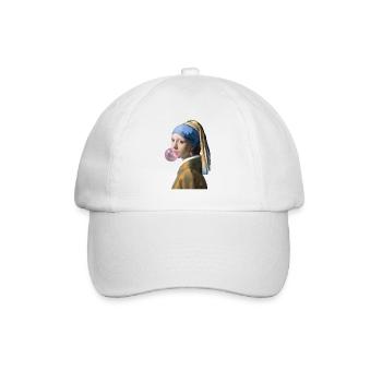 Vermeer-style bubbles - Baseball Cap - white/white - Front