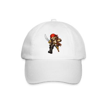 Pirate à l’épée - Casquette classique - blanc/blanc - Devant