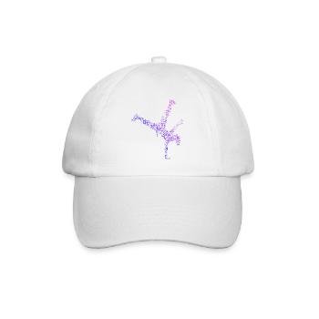 Hip-Hop-Tanz Geschenkidee für die Hip-Hop-Tänzerin - Baseballkappe - Weiß/Weiß - Vorne